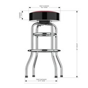 University Of South Carolina Chrome Bar Stool, 680-3036