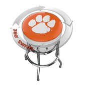 Clemson University Chrome Bar Stool, 680-3043