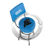 Carolina Panthers  Chrome Barstool w/Back, 681-1017