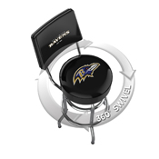 Baltimore Ravens  Chrome Barstool w/Back, 681-1025