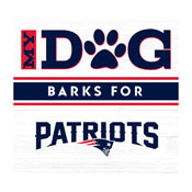 New England Patriots My Dog Barks WHT Wall Art, 692-1011
