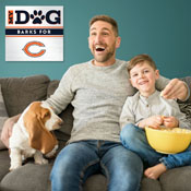 Chicago Bears My Dog Barks WHT Wall Art, 692-1019