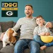 Green Bay Packers My Dog Barks Green Wall Art, 693-1001