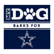 Dallas Cowboys My Dog Barks Navy Wall Art, 693-1002
