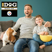 Pittsburgh Steelers My Dog Barks Black Wall Art, 693-1004