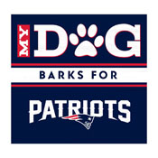 New England Patriots My Dog Barks Navy Wall Art, 693-1011