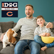 Chicago Bears My Dog Barks Navy Wall Art, 693-1019