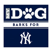 New York Yankees My Dog Barks Navy Wall Art, 693-2001