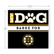 Boston Bruins My Dog Barks Black Wall Art, 693-4001