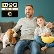 Boston Bruins My Dog Barks Black Wall Art, 693-4001
