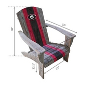 UNIVERSITY OF GEORGIA WOODEN ADIRONDACK CHAIR, 711-7008