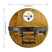 Pittsburgh Steelers Oak Bar Shelf, 715-1004