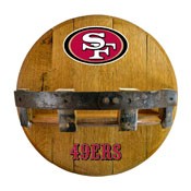 San Francisco 49ers Oak Bar Shelf, 715-1005