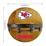Kansas City Chiefs Oak Bar Shelf, 715-1006