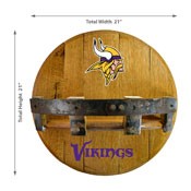 Minnesota Vikings Oak Bar Shelf, 715-1007