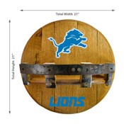 Detroit Lions Oak Bar Shelf, 715-1018