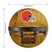Cleveland Browns Oak Bar Shelf, 715-1020