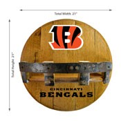Cincinnati Bengals Oak Bar Shelf, 715-1023