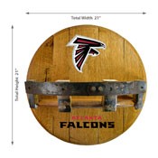Atlanta Falcons Oak Bar Shelf, 715-1030