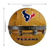 Houston Texans Oak Bar Shelf, 715-1034