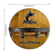 Florida Marlins Oak Bar Shelf, 715-2024