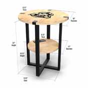 Chicago Bears Side table with Charger, 746-1019