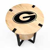 University of Georgia Side Table with Charger, 746-3008