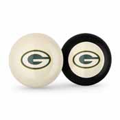 Green Bay Packers Logo Cue Ball & 8 Ball, 755-1001