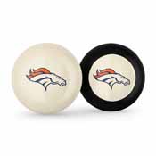 Denver Broncos Logo Cue Ball & 8 Ball, 755-1003