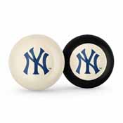 New York Yankees Logo Cue Ball & 8 Ball, 755-2001