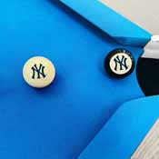 New York Yankees Logo Cue Ball & 8 Ball, 755-2001