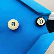 Detroit Tigers Logo Cue Ball & 8 Ball, 755-2015