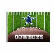 Dallas Cowboys 5x7 Football Field Washable Area Rug, 758-1002
