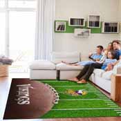 Minnesota Vikings 5x7 Football Field Washable Area Rug, 758-1007