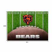 Chicago Bears 5x7 Football Field Washable Area Rug, 758-1019