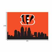 Cincinnati Bengals 2x3 Hometown Washable Area Rug, 759-1023
