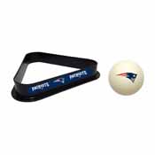 New England Patriots Cue Ball & Ball Rack, 773-1011