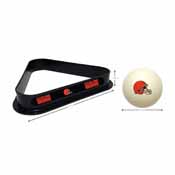 Cleveland Browns Cue Ball & Ball Rack, 773-1020