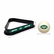New York Jets Cue Ball & Ball Rack, 773-1038