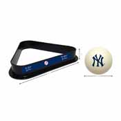 NY Yankees Cue Ball & Ball Rack, 773-2001