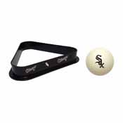 Chicago White Sox Cue Ball & Ball Rack, 773-2006
