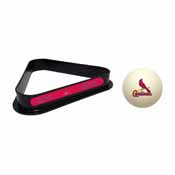 St Louis Cardinals Cue Ball & Ball Rack, 773-2008