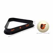 Baltimore Orioles Cue Ball & Ball Rack, 773-2014