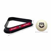 University Of Georgia Cue Ball & Ball Rack, 773-3008