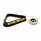 University Of Iowa Cue Ball & Ball Rack, 773-3018