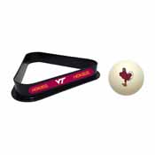 Virginia Tech Cue Ball & Ball Rack, 773-3050