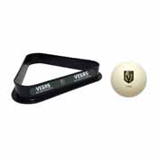Golden Knights Cue Ball & Ball Rack, 773-4032