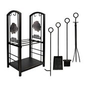 Chicago Blackhawks Fireplace Wood Holder & Tool Set, 838-4002
