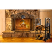 Chicago Blackhawks Fireplace Wood Holder & Tool Set, 838-4002