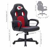 Kansas City Chiefs Vision Game Chair, 855-1006